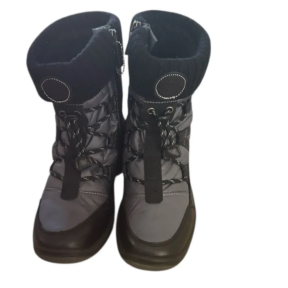 Santana Canada Thea Waterproof Boot Size 10, Black/Grey, NWOT
